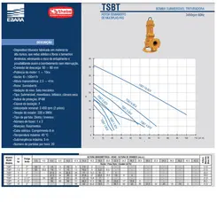 Bomba Trituradora Thebe TSBT 1,5CV 380V Trifásica