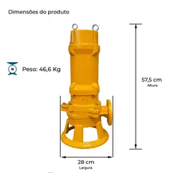 Bomba Trituradora Thebe TSBT 4,0CV 380V Trifásica