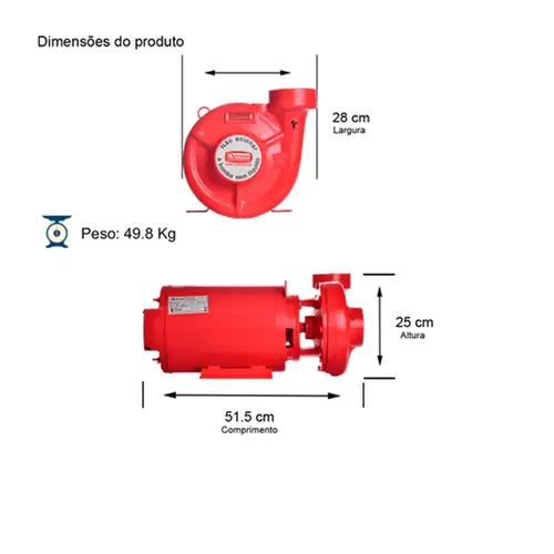 Bomba Incêndio Thebe THSI-18 7,5CV 4V Trifásica