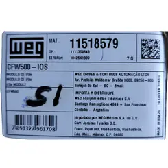 WEG MODULO I/Os CFW500-IOS
