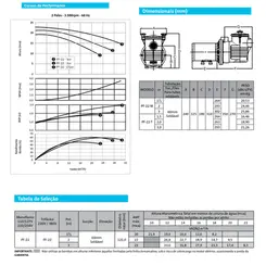 Bomba Piscina Dancor PF-22 1,5CV 127/220V Monofásica