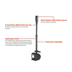 Bomba Submersa fonte XKF-55P 55W 220V Monofásico