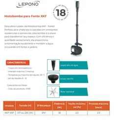 Bomba Submersa fonte XKF-55P 55W 220V Monofásico