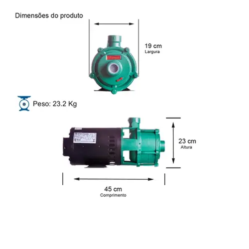 Bomba Multiestágio Thebe P-11/3 1,5CV 220/380V Trifásica