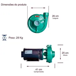 Bomba Thebe THS-18 3,0CV 4V Trifásica