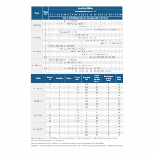 Bomba Schneider BC-21R 2.1/2" 12,5CV 4V Trifásica