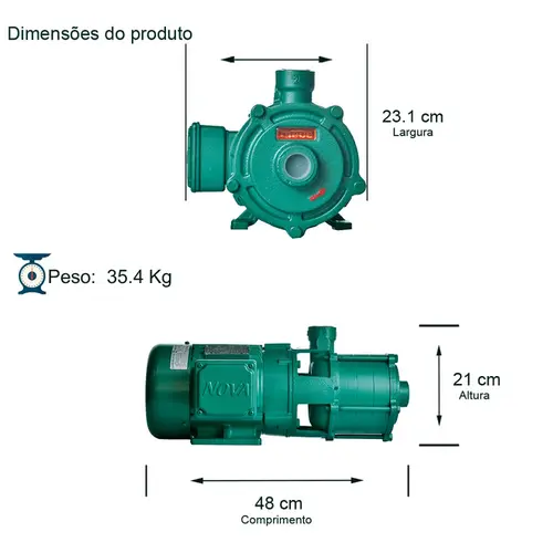 Bomba Multiestágio Thebe P-11/4 3,0CV 4V Trifásica