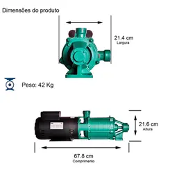 Bomba Multiestágio Thebe P-11/5 3,0CV 127/220-254V Mono