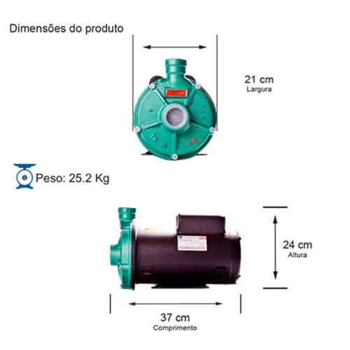 Bomba Thebe TH-16 3,0CV 127/220V Monofásica