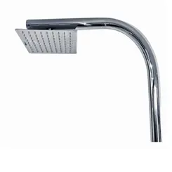 Ducha Bertioga Pooltec em aço Inox com coluna 38MM