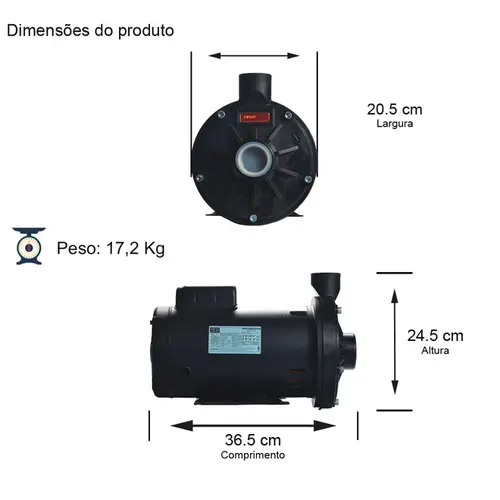 Bomba Thebe TH-16 P 1,5CV 127/220-254V Monofásica