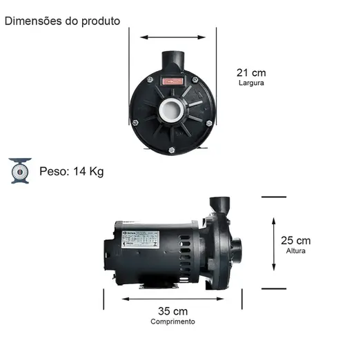Bomba Thebe TH-16 P 1,5CV 220/380V Trifásica