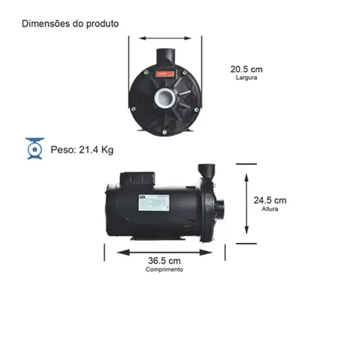 Bomba Thebe TH-16 P 2,0CV 110/220V Monofásica
