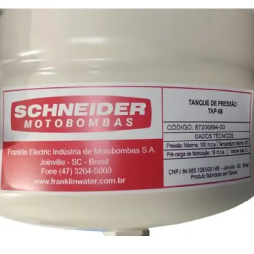 Tanque de Expansão Vertical Schneider TAP-08V 8 Litros