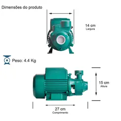 Bomba Periférica Thebe TP-60 0,50CV 220V Monofásica