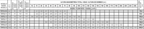 Bomba Thebe TBPS2-17 1,5 CV TRIF 220/380