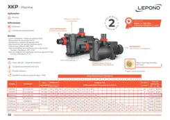 Bomba Para Piscina Lepono XKP405 1/3HP Bivolt 127/220V
