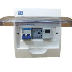 Painel para Bomba de Piscina Profit 0,75 ou 1 CV, 220 V Bifásico, com Timer, Partida Direta e Componentes WEG
