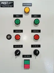 Painel de Comutação Automática Profit para 2 Motores de 0,75 ou 1 CV, 220 V Bifásico, com Partida Direta e Proteção de 5,6–8 A