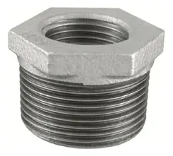Bucha de Redução Galvanizada com Rosca Bsp - 2"x1.1/4"