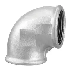 Curva 90º Galvanizada com Rosca Bsp - 2.1/2"