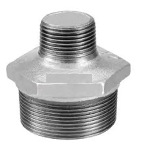 Niple Duplo de Redução Galvanizado com Rosca Bsp - 2"x1.1/4"