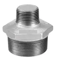 Niple Duplo de Redução Galvanizado com Rosca Bsp - 3"x2.1/2"