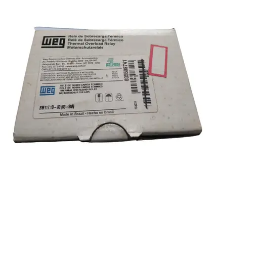 Rele Sobrecarga Weg Rw117-1d3-U080 63...80a Tripolar Cód.10186370