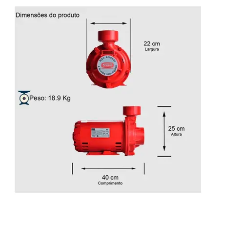 Bomba Incêndio Thebe THI-13 1,5CV 220/380V Trifásica