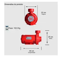 Bomba Incêndio Thebe THI-13 1,5CV 220/380V Trifásica