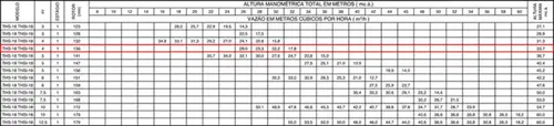 Bomba Thebe THS-18 4,0CV 220/440V Monofásica