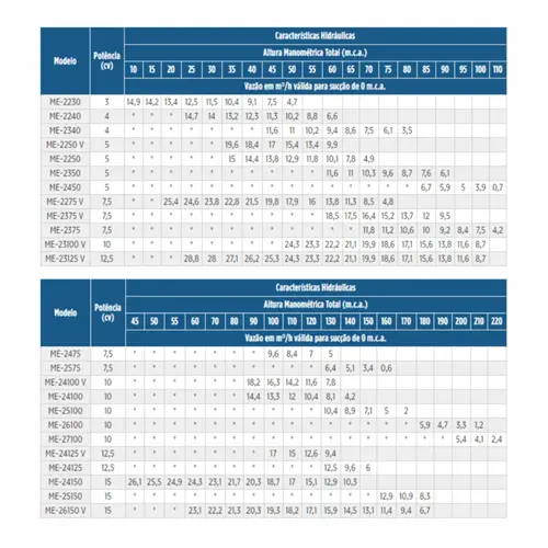 Bomba Multiestágio Schneider ME-AL 23125V 12,5CV 4V Tri