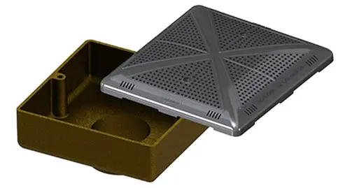 Dreno Sodramar de Fundo latão Sodramar 15×15 2” com tampa