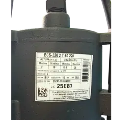 Bomba Submersível Esgoto Schneider BCS-220 2,0CV 220V Tri