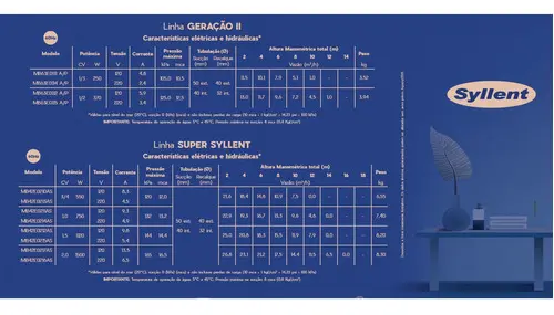 Bomba Hidromassagem Syllent MB42E0210AS 0,75CV 110V Mono